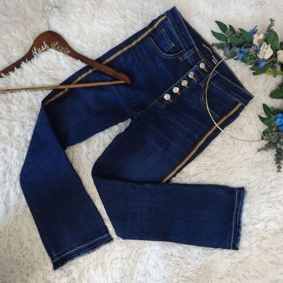 Veronica Beard Denim - Veronica Beard Womens Side Stripe Carolyn 10" Baby Boot Jeans Blue Denim Size 25